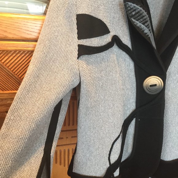 Unique one-of-a kind Irish artisan sweater blazer - Picture 2 of 3